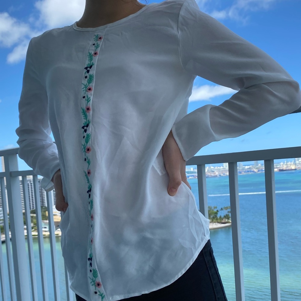 Embroidered Dressy Shirt for fancy occasions 💗